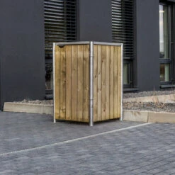 Cache-poubelle Müllbox En Bois Traité Naturel 240L – HIDE 8 Cache-poubelle Müllbox En Bois Traité Naturel 240L – HIDE -Mobilier De Jardin cache poubelle mullbox en bois traite naturel 240l hide 2
