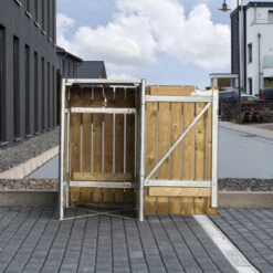 Cache-poubelle Müllbox En Bois Traité Naturel 240L – HIDE 10 Cache-poubelle Müllbox En Bois Traité Naturel 240L – HIDE -Mobilier De Jardin cache poubelle mullbox en bois traite naturel 240l hide 4