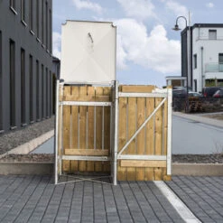 Cache-poubelle Müllbox En Bois Traité Naturel 240L – HIDE 11 Cache-poubelle Müllbox En Bois Traité Naturel 240L – HIDE -Mobilier De Jardin cache poubelle mullbox en bois traite naturel 240l hide 5