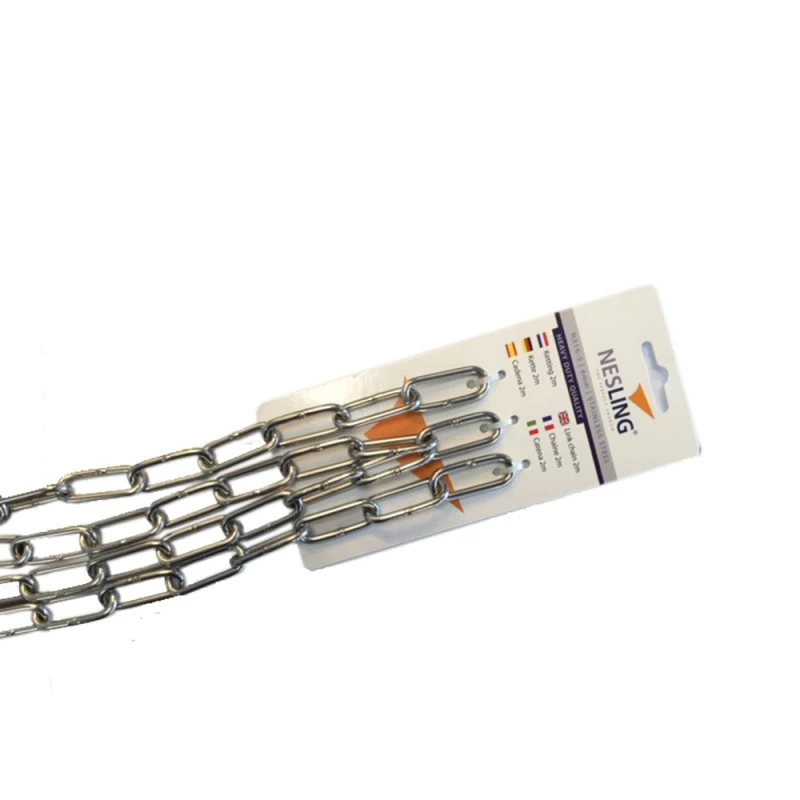 Chaîne 4mm INOX 2m Pour Voiles D'ombrage - NESLING 1 Chaîne 4mm INOX 2m Pour Voiles D'ombrage - NESLING
