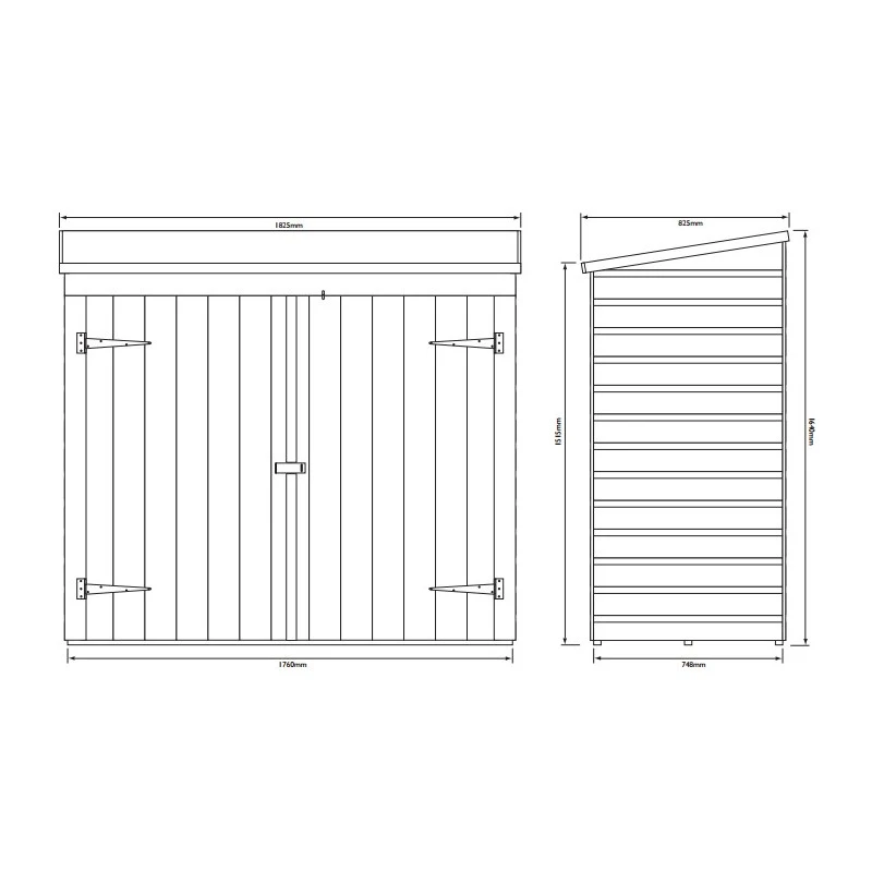 Coffre Abri Multifonctions En Bois Massif Traité Teinté Miel 2000L Rowlinson 5 Coffre Abri Multifonctions En Bois Massif Traité Teinté Miel 2000L Rowlinson – Image 5