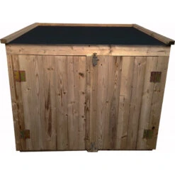 Coffre De Jardin En Bois Traité 20mm 1200L GENIO Noir - Gardy Shelter -Mobilier De Jardin coffre de jardin en bois traite 20mm 1200l genio noir gardy shelter 2