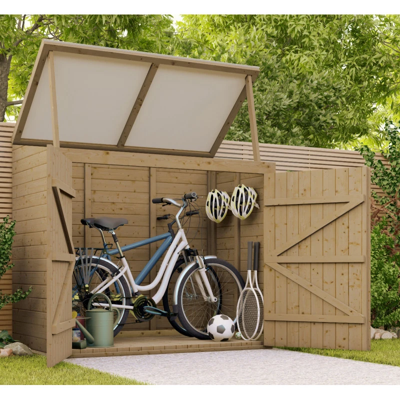 Coffre De Jardin En Bois Traité 28mm 2000L ALTO Blanc - Gardy Shelter 1 Coffre De Jardin En Bois Traité 28mm 2000L ALTO Blanc - Gardy Shelter