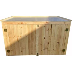 Coffre De Jardin En Bois Traité 28mm 2000L LARGO Blanc - Gardy Shelter -Mobilier De Jardin coffre de jardin en bois traite 28mm 2000l largo blanc gardy shelter 3