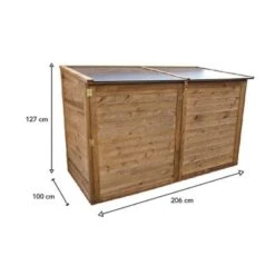 Coffre De Jardin En Bois Trocadero 2000L -Mobilier De Jardin coffre de jardin en bois trocadero 2000l 5