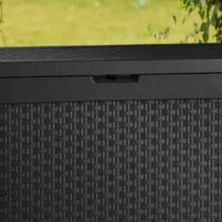 Coffre De Jardin En Résine Anthracite 270L Samoa – Keter -Mobilier De Jardin coffre de jardin en resine anthracite 270l samoa keter 2