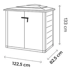 Coffre De Jardin En Résine Avec Plancher 1100L BOX EVO 100 – Garofalo -Mobilier De Jardin coffre de jardin en resine avec plancher 1100l box evo 100 garofalo 2
