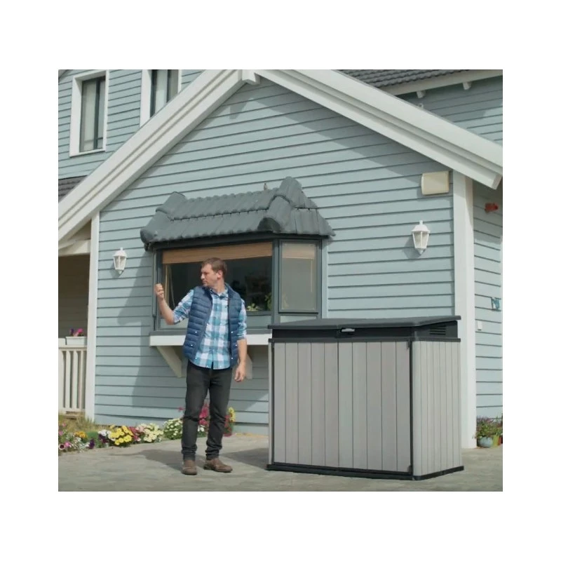 Coffre De Jardin En Résine Brossée Brossium 1150L - Keter 4 Coffre De Jardin En Résine Brossée Brossium 1150L - Keter – Image 4