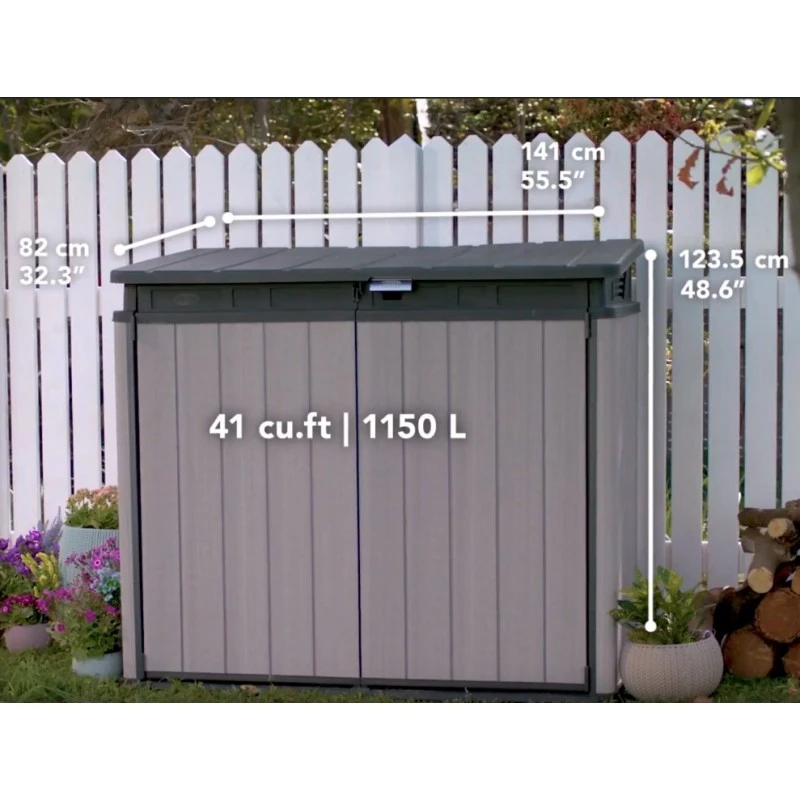 Coffre De Jardin En Résine Brossée Brossium 1150L - Keter 5 Coffre De Jardin En Résine Brossée Brossium 1150L - Keter – Image 5