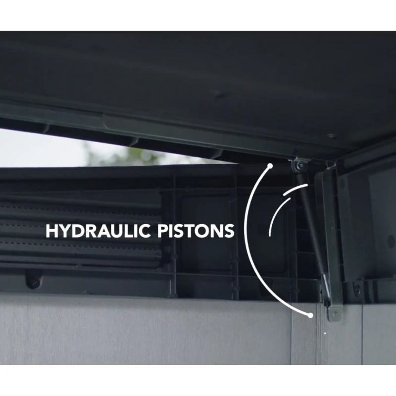 Coffre De Jardin En Résine Brossée Brossium 1150L - Keter 6 Coffre De Jardin En Résine Brossée Brossium 1150L - Keter – Image 6