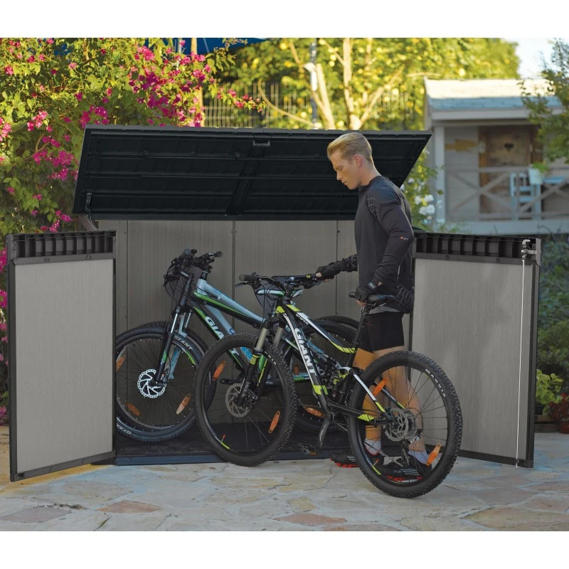 Coffre De Jardin En Résine Brossée Brossium 2100L - Keter 2 Coffre De Jardin En Résine Brossée Brossium 2100L - Keter – Image 2