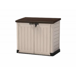 Coffre De Jardin Multifonctions En Résine 1200L Toit Plat Beige - Keter