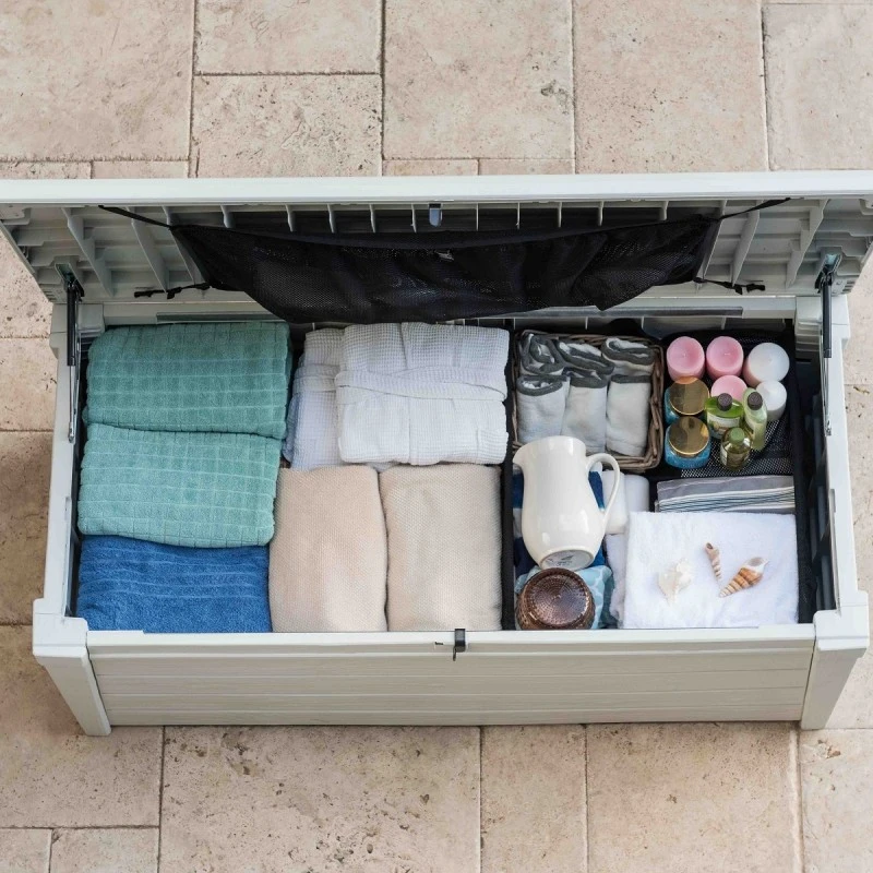 Coffre De Piscine En Résine Blanc 455L Pool Box – Keter 6 Coffre De Piscine En Résine Blanc 455L Pool Box – Keter – Image 6