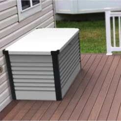 Coffre De Rangement En Métal Blanc 1000L Patio Box 1,46m² TRIMETALS 11 Coffre De Rangement En Métal Blanc 1000L Patio Box 1,46m² TRIMETALS -Mobilier De Jardin coffre de rangement en metal blanc 1000l patio box 146m trimetals 5