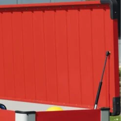 Coffre De Rangement En Métal Rouge 1000L Patio Box 1,46m² TRIMETALS 10 Coffre De Rangement En Métal Rouge 1000L Patio Box 1,46m² TRIMETALS -Mobilier De Jardin coffre de rangement en metal rouge 1000l patio box 146m trimetals 4