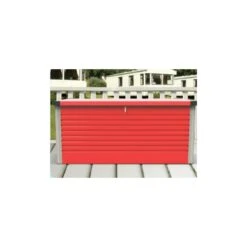Coffre De Rangement En Métal Rouge 750L Patio Box 1,06m² TRIMETALS -Mobilier De Jardin coffre de rangement en metal rouge 750l patio box 106m trimetals 4