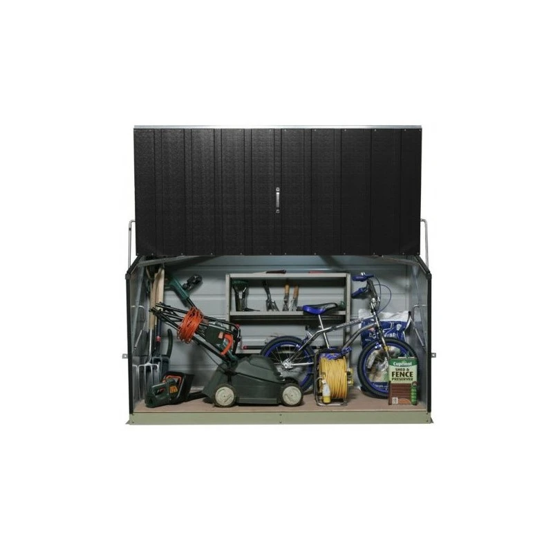 Coffre De Rangement En Métal Storegard 1500L Anthracite 1,74m² TRIMETALS 1 Coffre De Rangement En Métal Storegard 1500L Anthracite 1,74m² TRIMETALS