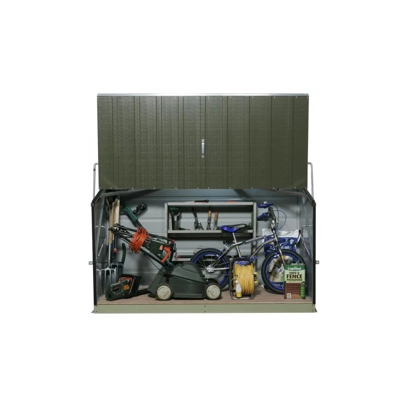 Coffre De Rangement En Métal Storegard 1500L Vert 1,74m² TRIMETALS 2 Coffre De Rangement En Métal Storegard 1500L Vert 1,74m² TRIMETALS – Image 2