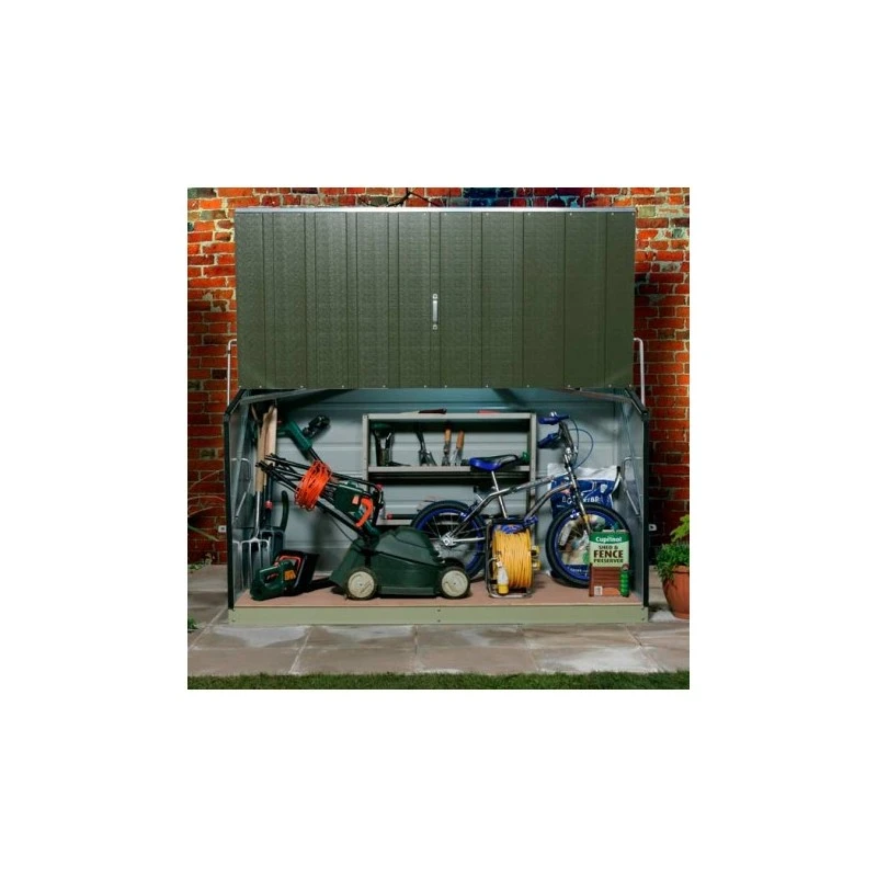 Coffre De Rangement En Métal Storegard 1500L Vert 1,74m² TRIMETALS 6 Coffre De Rangement En Métal Storegard 1500L Vert 1,74m² TRIMETALS – Image 6