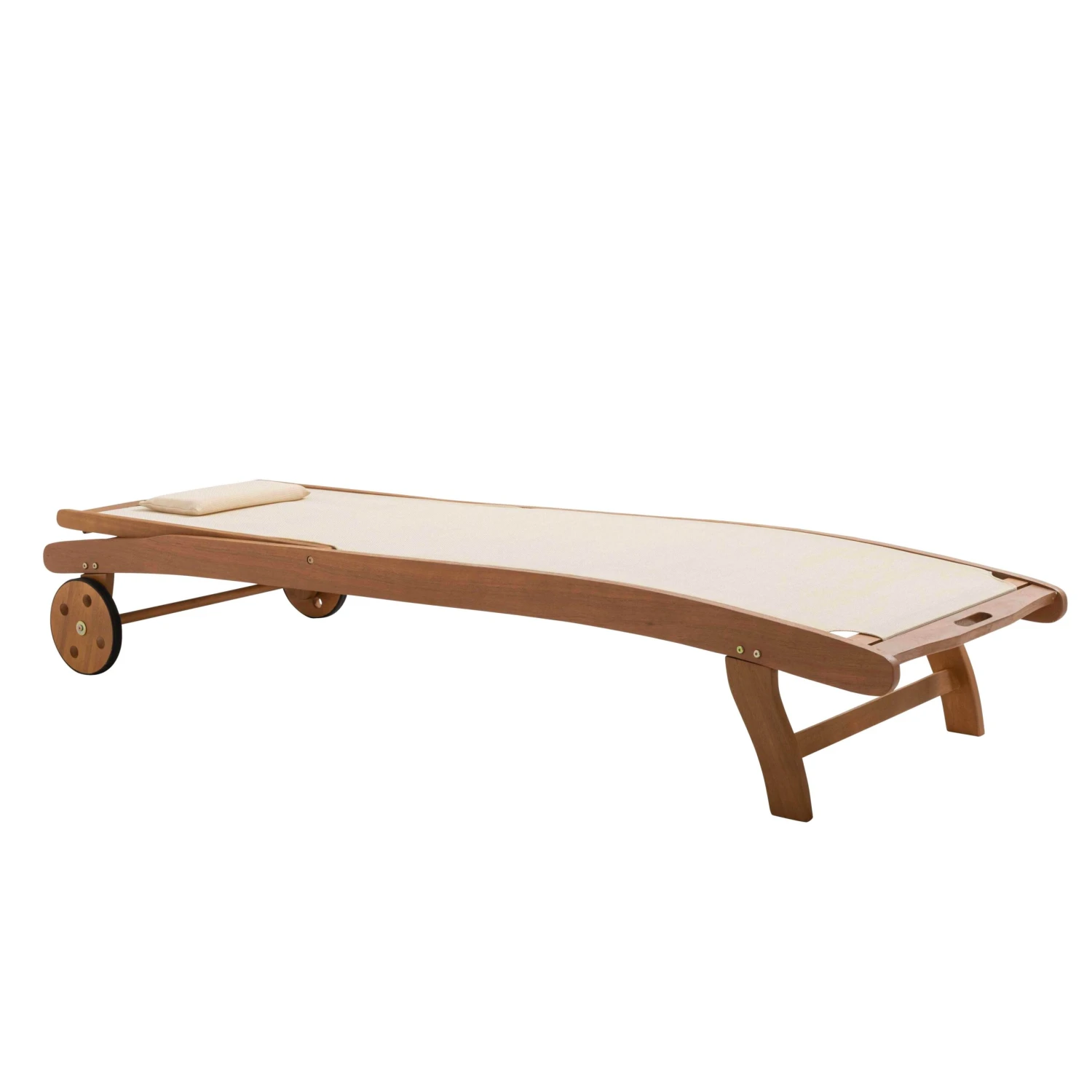 Lot De 2 Bains De Soleil En Eucalyptus écru 2 Lot De 2 Bains De Soleil En Eucalyptus écru – Image 2