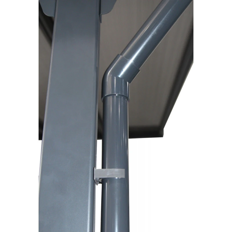 Descentes De Gouttières Grises Pour Toit De Terrasse X-METAL 4 Descentes De Gouttières Grises Pour Toit De Terrasse X-METAL – Image 4