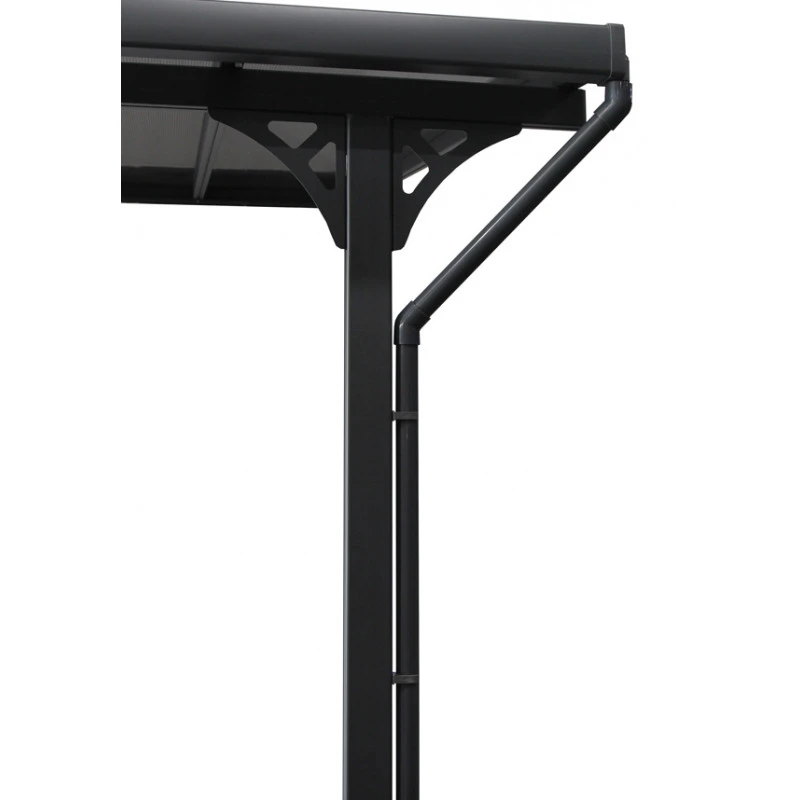 Descentes De Gouttières Grises Pour Toit De Terrasse X-METAL 1 Descentes De Gouttières Grises Pour Toit De Terrasse X-METAL