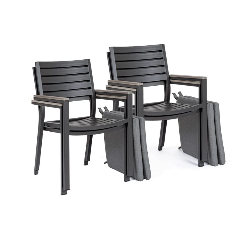 Fauteuil De Jardin BELMAR Anthracite 2 Fauteuil De Jardin BELMAR Anthracite – Image 2