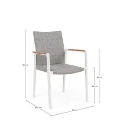 Fauteuil De Jardin JALISCO Blanc -Mobilier De Jardin fauteuil de jardin jalisco blanc 1