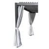 Kit De 2 Rideaux En Polyester Gris Perle Pour Pergola Savannah - Couleurs Du Monde