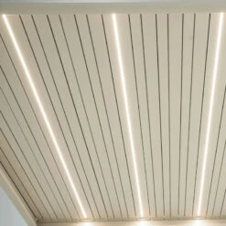 Kit éclairage 2 Lames Blanches LEDS 3m + Télécommande Pour Pergola Ombrea -Mobilier De Jardin kit eclairage 2 lames blanches leds 3m telecommande pour pergola ombrea 5