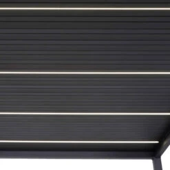 Kit éclairage 2 Lames Anthracite LEDS 3m + Télécommande Pour Pergola Ombrea -Mobilier De Jardin kit eclairage 2 lames leds 3m telecommande pour pergola ombrea 5