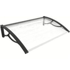 Marquise De Porte Et Fenêtre 120x80cm En Polycarbonate 4mm – HABRITA -Mobilier De Jardin marquise de porte et fenetre 120x80cm en polycarbonate 4mm habrita 2