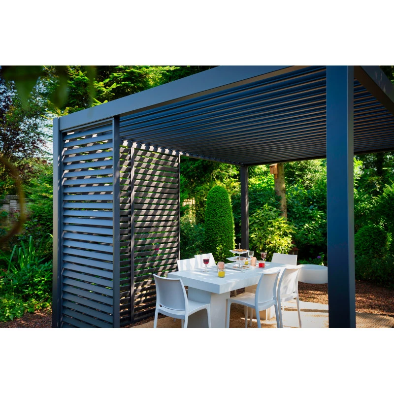 Panneau Latéral à Ventelles 1m OMBREA - Anthracite 1 Panneau Latéral à Ventelles 1m OMBREA - Anthracite