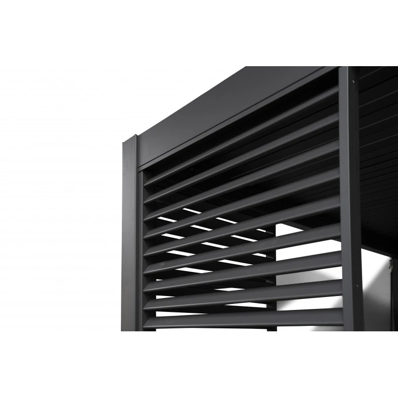 Panneau Latéral à Ventelles 1m OMBREA - Anthracite 3 Panneau Latéral à Ventelles 1m OMBREA - Anthracite – Image 3