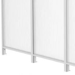 Panneau Latéral En Aluminium Et PC 4mm Pour Toit De Terrasse Blanc 3m X-METAL -Mobilier De Jardin panneau lateral en aluminium et pc 4mm pour toit de terrasse blanc 3m x metal 2