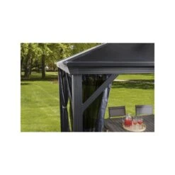 Pergola 3x3m Verona En Alu Anthracite Et Polycarbonate 6mm - SOJAG -Mobilier De Jardin pergola 3x3m verona en alu anthracite et polycarbonate 6mm sojag 3
