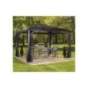 Pergola 3x4m Verona En Alu Anthracite Et Polycarbonate 6mm - SOJAG