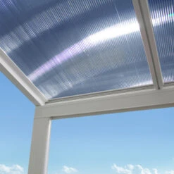 Pergola Adossée 300x300cm En Aluminium Blanc Et Polycarbonate 4mm CIELO - DCB Garden 8 Pergola Adossée 300x300cm En Aluminium Blanc Et Polycarbonate 4mm CIELO - DCB Garden -Mobilier De Jardin pergola adossee 300x300cm en aluminium blanc et polycarbonate 4mm cielo dcb garden 2