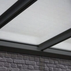 Pergola Adossée 300x300cm En Aluminium Noir Et Polycarbonate 4mm CIELO - DCB Garden 9 Pergola Adossée 300x300cm En Aluminium Noir Et Polycarbonate 4mm CIELO - DCB Garden -Mobilier De Jardin pergola adossee 300x300cm en aluminium noir et polycarbonate 4mm cielo dcb garden 3