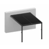 Pergola Adossée Bioclimatique En Aluminium Gris Anthracite 400x300cm Avec Lames Grises ODIN - GardenGate