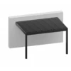 Pergola Adossée Bioclimatique En Aluminium Gris Anthracite 400x400cm Avec Lames Blanches APOLO - GardenGate