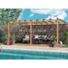 Pergola Adossée En Bois Lamellé-collé 600x400cm Palma – Maderland