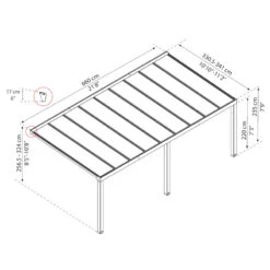 Pergola Adossée Stockholm 350x660cm Aluminium Gris Et Polycarbonate Avec Stores De Toit Rétractables – Palram - Canopia 9 Pergola Adossée Stockholm 350x660cm Aluminium Gris Et Polycarbonate Avec Stores De Toit Rétractables – Palram - Canopia -Mobilier De Jardin pergola adossee stockholm 350x660cm aluminium gris et polycarbonate avec stores de toit retractables palram 3