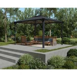 Pergola Aluminium Et Polycarbonate 360x296cm Martinique™ 3600 - Canopia 5 Pergola Aluminium Et Polycarbonate 360x296cm Martinique™ 3600 - Canopia -Mobilier De Jardin pergola aluminium et polycarbonate 360x296cm martinique 3600 canopia 2