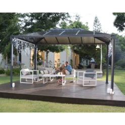 Pergola Aluminium Et Polycarbonate 430x295,5cm Martinique 4300 Palram - Canopia -Mobilier De Jardin pergola aluminium et polycarbonate 430x2955cm martinique 4300 palram 5
