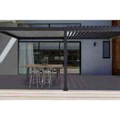 Pergola Bioclimatique Adossée En Alu Anthracite 3,6x6m Ombrea 8 Pergola Bioclimatique Adossée En Alu Anthracite 3,6x6m Ombrea -Mobilier De Jardin pergola bioclimatique adossee en alu anthracite 36x6m ombrea 2