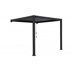 Pergola Bioclimatique Adossée En Alu Anthracite 3x3m Ombrea -Mobilier De Jardin pergola bioclimatique adossee en alu anthracite 3x3m ombrea 3
