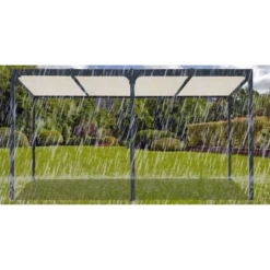 Pergola Bioclimatique Aluminium Anthracite 21,52m² + Toit Avec Lames Ovales écru HABRITA 9 Pergola Bioclimatique Aluminium Anthracite 21,52m² + Toit Avec Lames Ovales écru HABRITA -Mobilier De Jardin pergola bioclimatique aluminium anthracite 2152m toit avec lames ovales ecru habrita 3