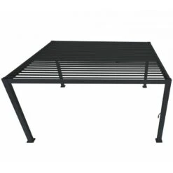 Pergola Bioclimatique Autoportante En Alu Anthracite 3x4m Ombrea -Mobilier De Jardin pergola bioclimatique autoportante en alu anthracite 3x4m ombrea 5