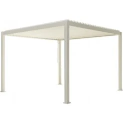 Pergola Bioclimatique Autoportante En Alu Blanc 3.6x3.6m Ombrea 8 Pergola Bioclimatique Autoportante En Alu Blanc 3.6x3.6m Ombrea -Mobilier De Jardin pergola bioclimatique autoportante en alu blanc 36x36m ombrea 2